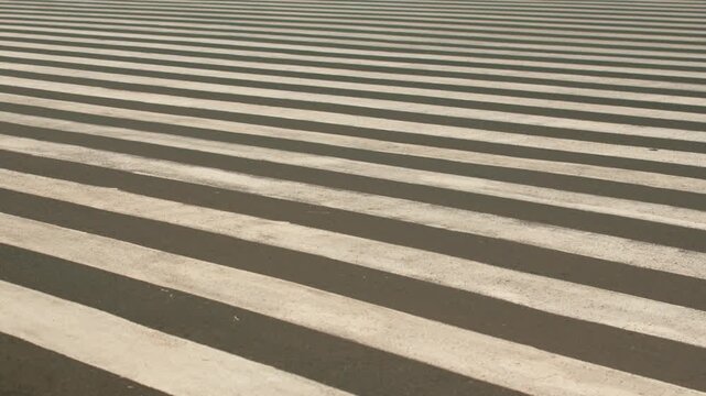 Geometric Pattern of a Pedestrian Crosswalk
