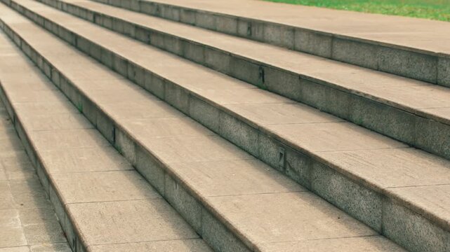 Close-Up of Stone Steps in Outdoor Setting
