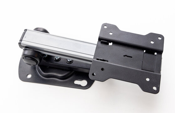 Black and Silver TV Monitor Wall Mount Bracket System