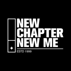 new chapter new me motivational typography for personal transformation © Meli