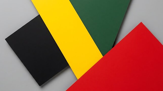 Abstract background featuring red yellow green and black colors to celebrate black history month with pride