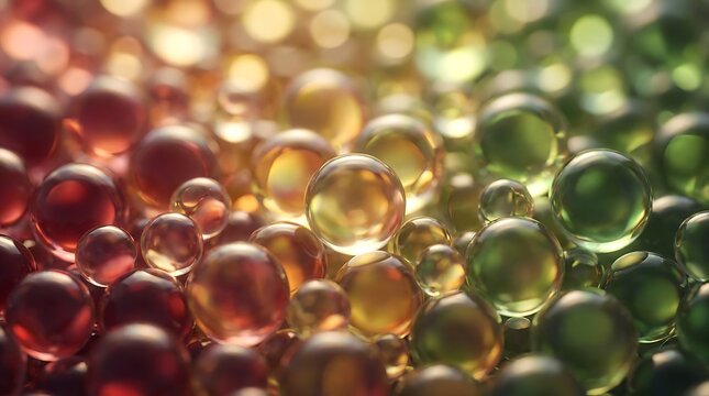 Abstract background with red yellow and green spheres representing unity and celebration for black history month events