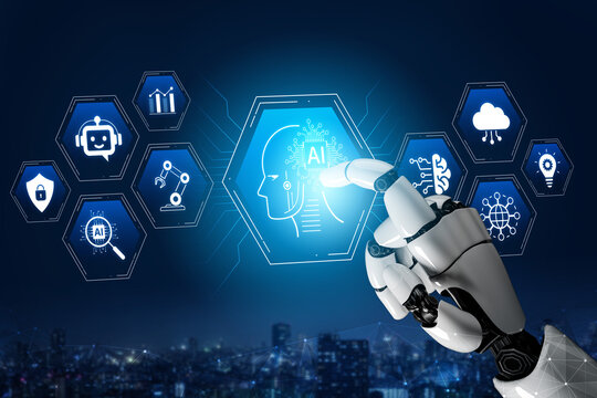 Artificial intelligence use case concept linking analytics, security, cloud services and operations for modern organizations. Corpus