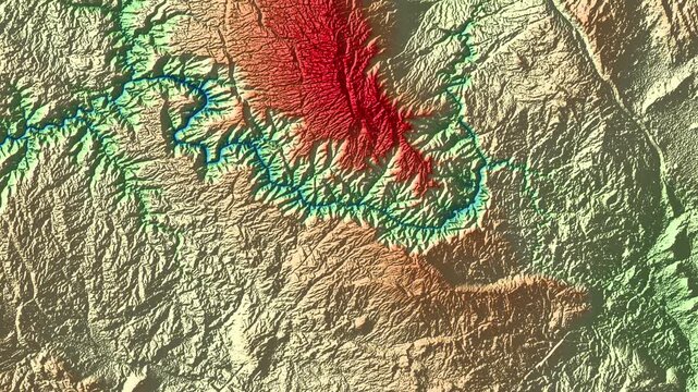 Fly-Through Experience: A Vibrant 3D Terrain Visualization - The Confluence of GIS, Cartography, Topological Modeling, Environmental Analysis, and Digital Altitude Modeling Techniques