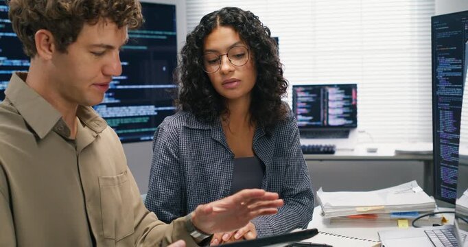 Engineer and Programmer Synergy in Modern Offices.A focus on communication and analytics fuels tech success in corporate environments.