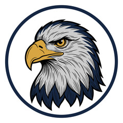 Fototapeta premium Eagle Head Emblem for Sports Teams or Logos