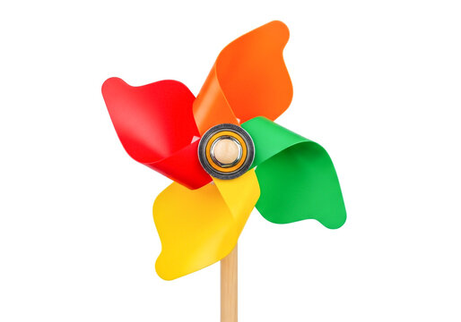 Colorful plastic pinwheel toy for children