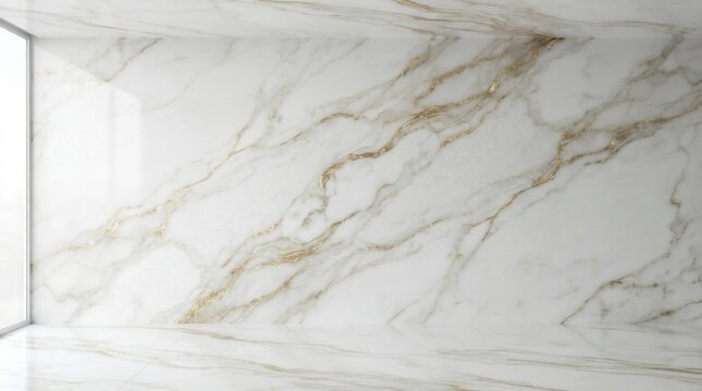 Luxury marble wall texture with natural veining and soft ambient lighting