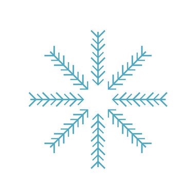 Illustration of a snowflakes.