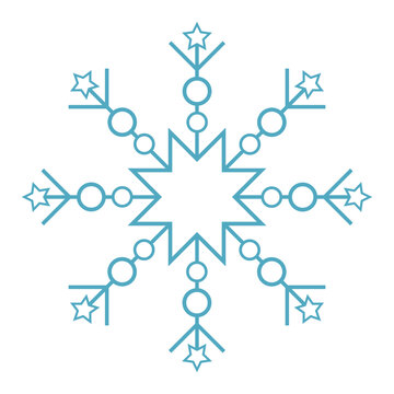 Illustration of a snowflakes.