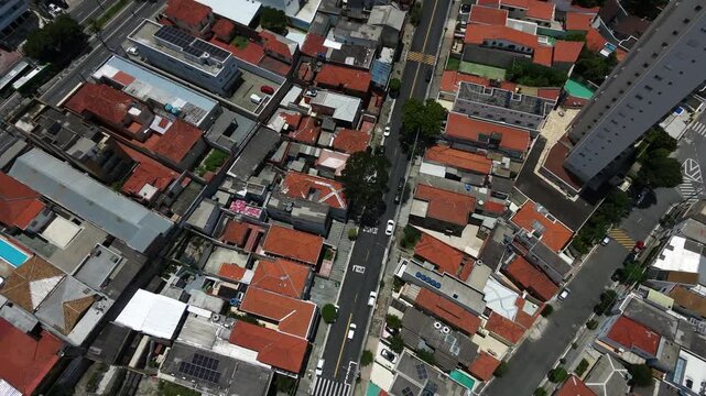 Aerial view of the Mooca neighborhood, in the East Zone of S&atilde;o Paulo, Brazil.