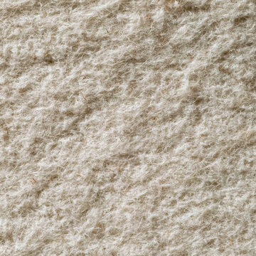Soft Cream Felt Fiber Surface with Dense Fuzzy Texture