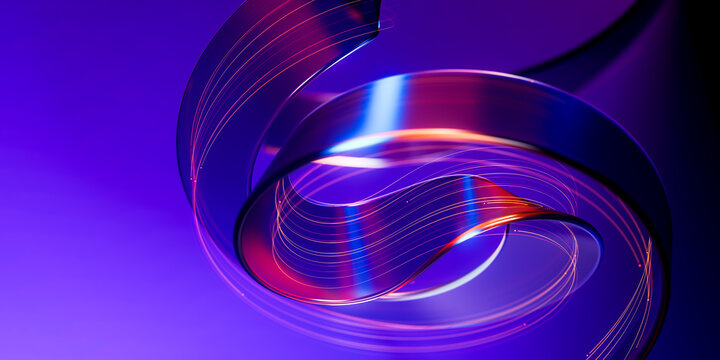 Artificial Intelligence Flow 3D Digital Design