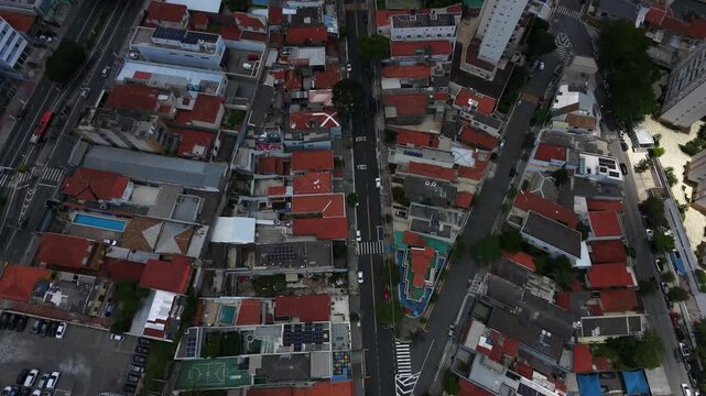 Aerial view of the Mooca neighborhood, in the East Zone of S&atilde;o Paulo, Brazil.
