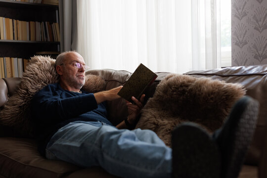 Man reading book