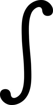 Integral calculus symbol mathematical notation continuous function area analysis