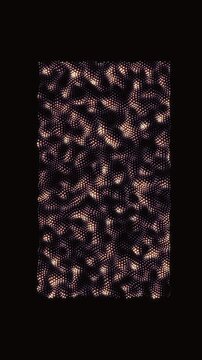 Vertical golden light matrix ripples through dark space illustrating internal brain waves and state of mind in a sleek 3D render