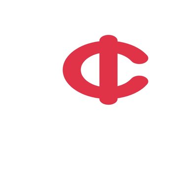 Red cent symbol featuring a rotating animation motion effect that cycles through circular and flower shaped frames to create a dynamic digital movement sequence video clip.
