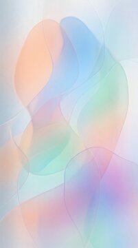 Abstract background with soft flowing pastel colored organic shapes and light gradients.