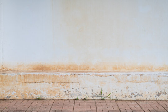 Closeup of texture mildewed walls