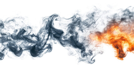 Fototapeta premium Colorful Smoke and Fire Effect for Creative Design Projects