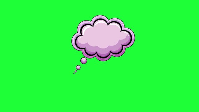  Animated thought bubble comic style