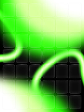 Abstract grids with green glowing light streaks abstract background contrast futuristic illuminated creative