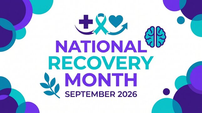 National recovery month september celebration graphic