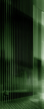modern dark green fluted glass texture partition background architectural ribbed reeded glass wall panel dark interior design pattern ribbed vertical line light abstract glass background art