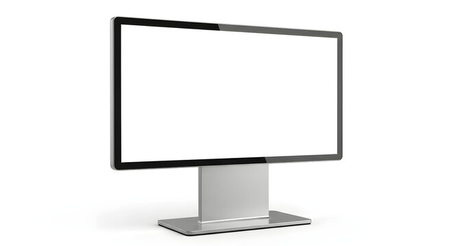 Modern flat screen computer monitor on stand