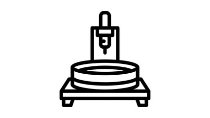 Obraz premium 3D Printer Nozzle Icon