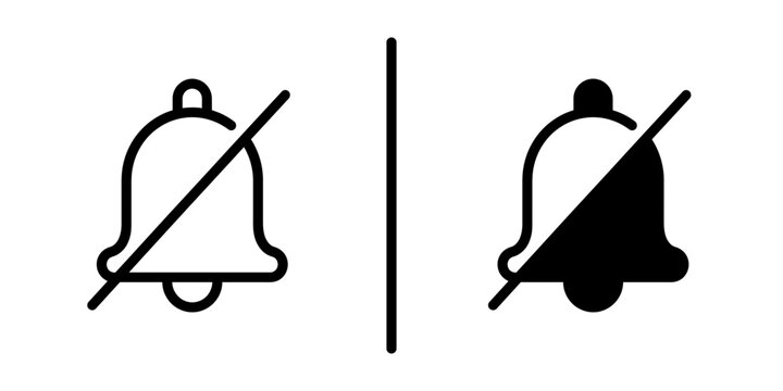 : Doorbell button push notification vector icon