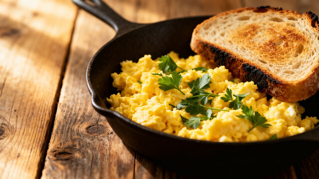 Healthy breakfast with poached eggs and spinach