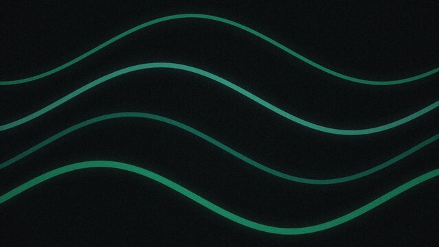 Abstract background, with glowing teal, wavy lines on, a dark black, textured surface, flowing pattern