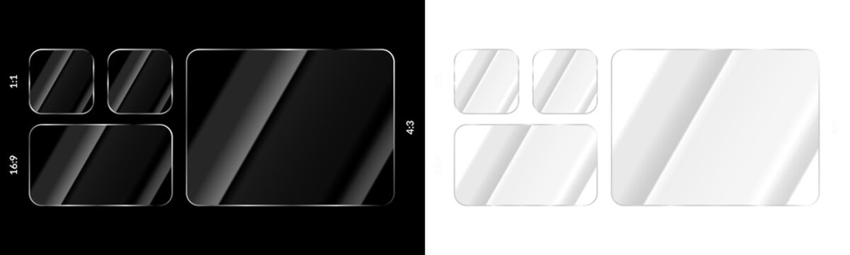 Transparent glass effect overlay with diagonal crack lines for modern design and creative photo editing projects