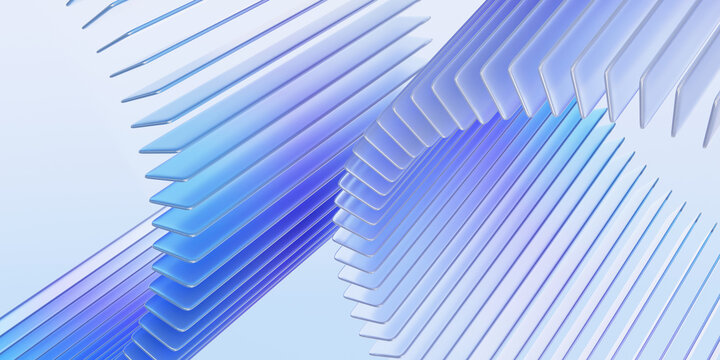 3D render Purple gradient curve wave motion backdrop premium abstract background. Creative futuristic crystal translucent glossy glass refraction colourful cover hologram luxury style illustration