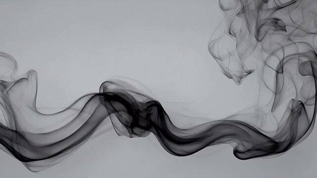 Abstract smoke pattern on gray background