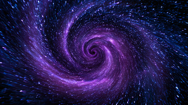Swirling Purple Cosmic Spiral Vortex Space Galaxy Background