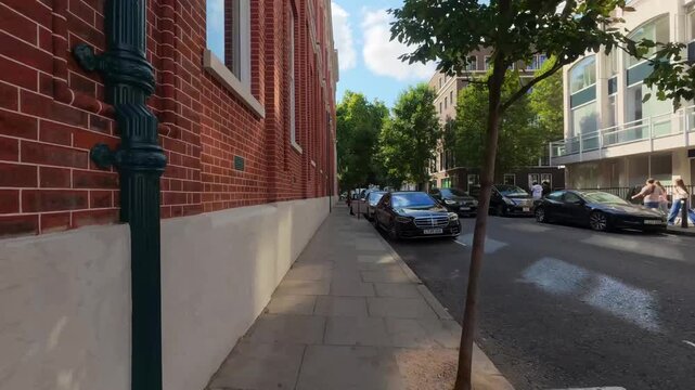 Hyperlapse through the Georgian streets of Marylebone in London