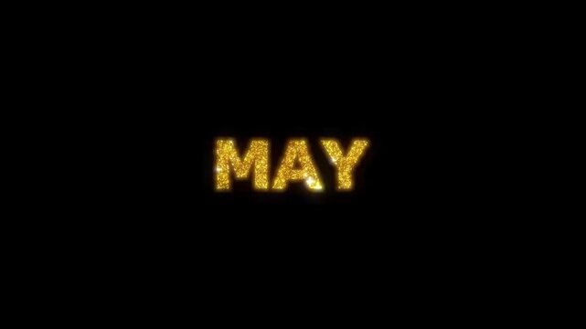 Sparkling Text Animation | Glitter Typography Motion Graphics Overlay