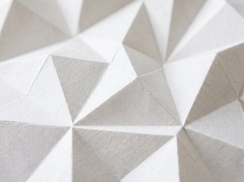 Abstract geometric background with triangular paper folded structure