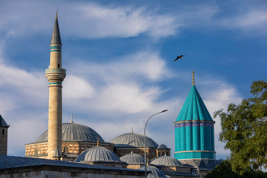Mevlana Celaddiin-i Rumi Mosque and Tomb in Konya, Turkey