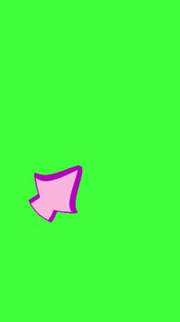 Animated right arrow indicator for navigation, scrolling prompts, tutorials, presentations, websites, user interfaces, and directional motion graphics.
