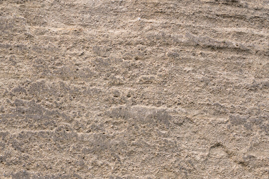 Imst, Austria. Glacial sediment and compressed gravel texture in Alpine rock formation