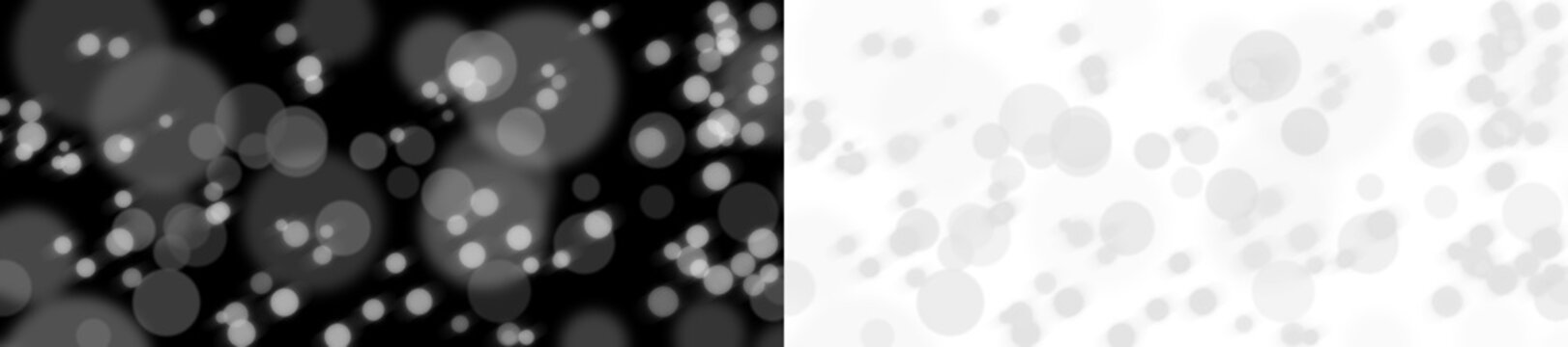 Abstract glowing bokeh circles, light particles and blurred spots. Festive overlay for your design projects. High quality illustration isolated on transparent background