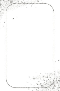 Silver metal watercolor abstract grunge background ink, spray, brush.  The silver foil sparkles and glowing trail the isolated .PNG frame for holiday projects card. Premium design, wedding, template.
