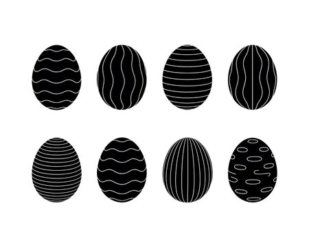 Seamless Easter Egg Vector Icon Pattern with Colorful Spring Flowers, Leaves, Nature Elements, Cartoon Symbols and Decorative Holiday Design for Wallpaper and Textures