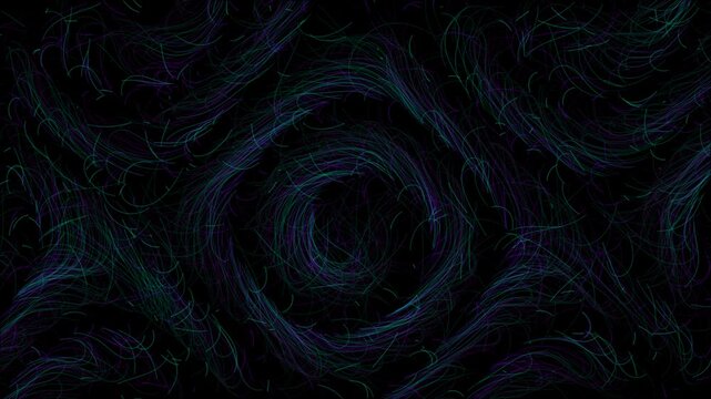 Abstract Ethereal Neon Vortex Seamless Loop
