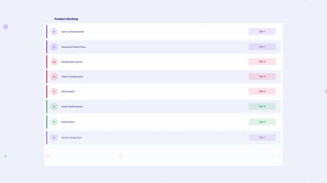Lavend Backlog Refinement Sprint Planning Flat Design Loop