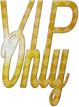 Logo Vip Only au design &eacute;l&eacute;gant (PNG)